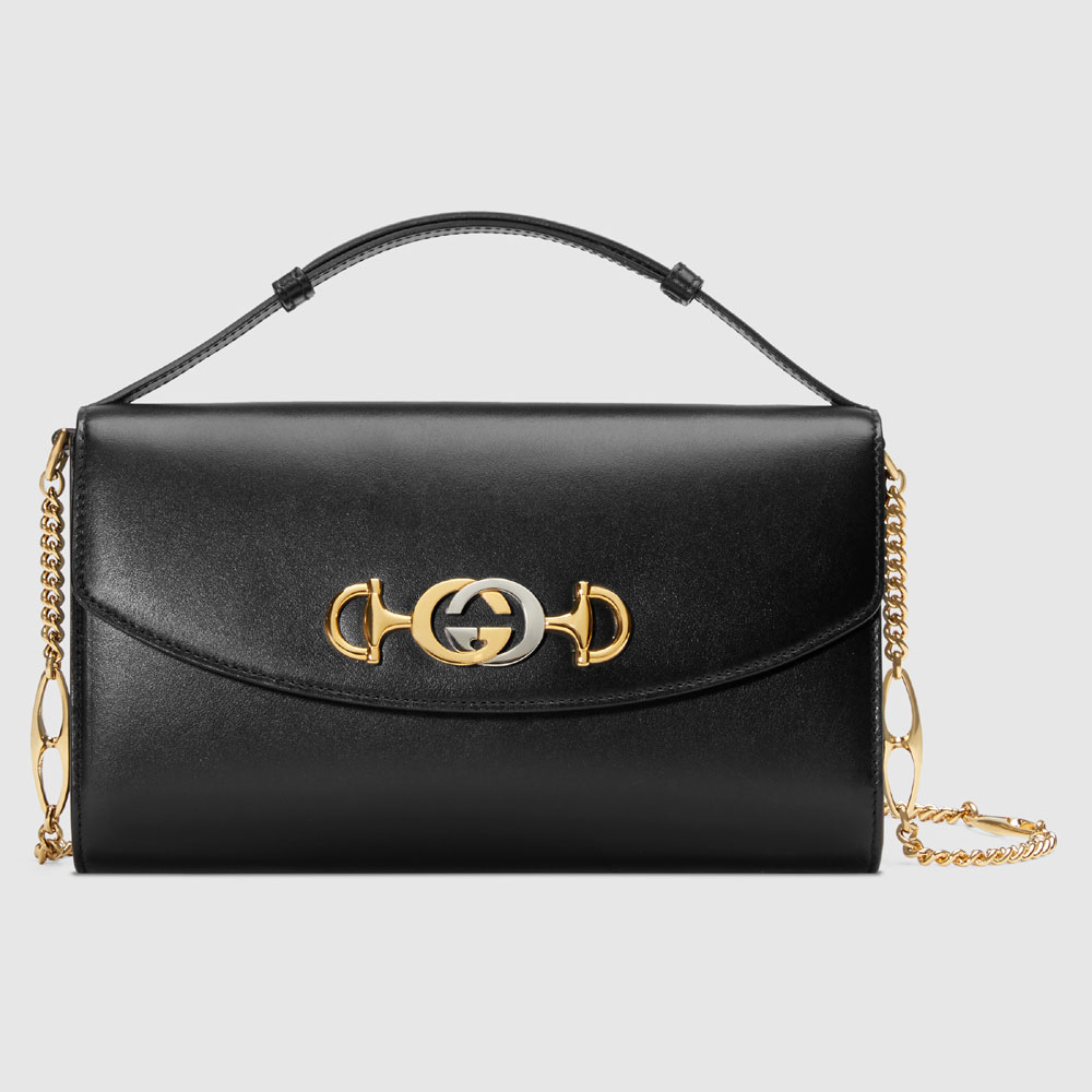 Gucci Zumi smooth leather small shoulder bag 572375 05J0X 1000: Image 1