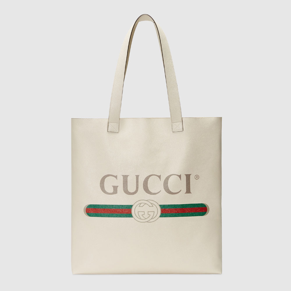 Gucci Print leather tote 572768 0Y2AT 8820: Image 1