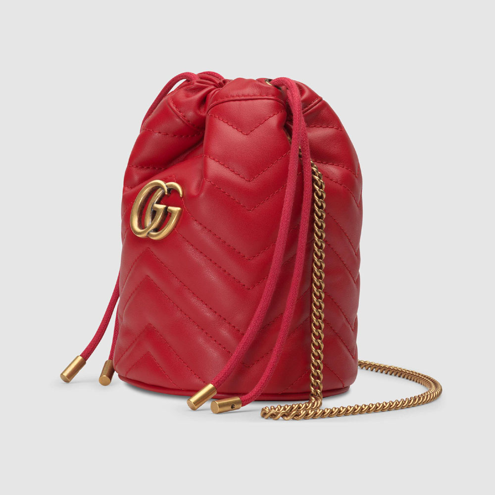 Gucci GG Marmont mini bucket bag 575163 DTDRT 6433: Image 2