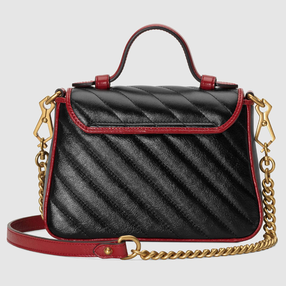 Gucci GG Marmont mini top handle bag 583571 0OLFX 8277: Image 3