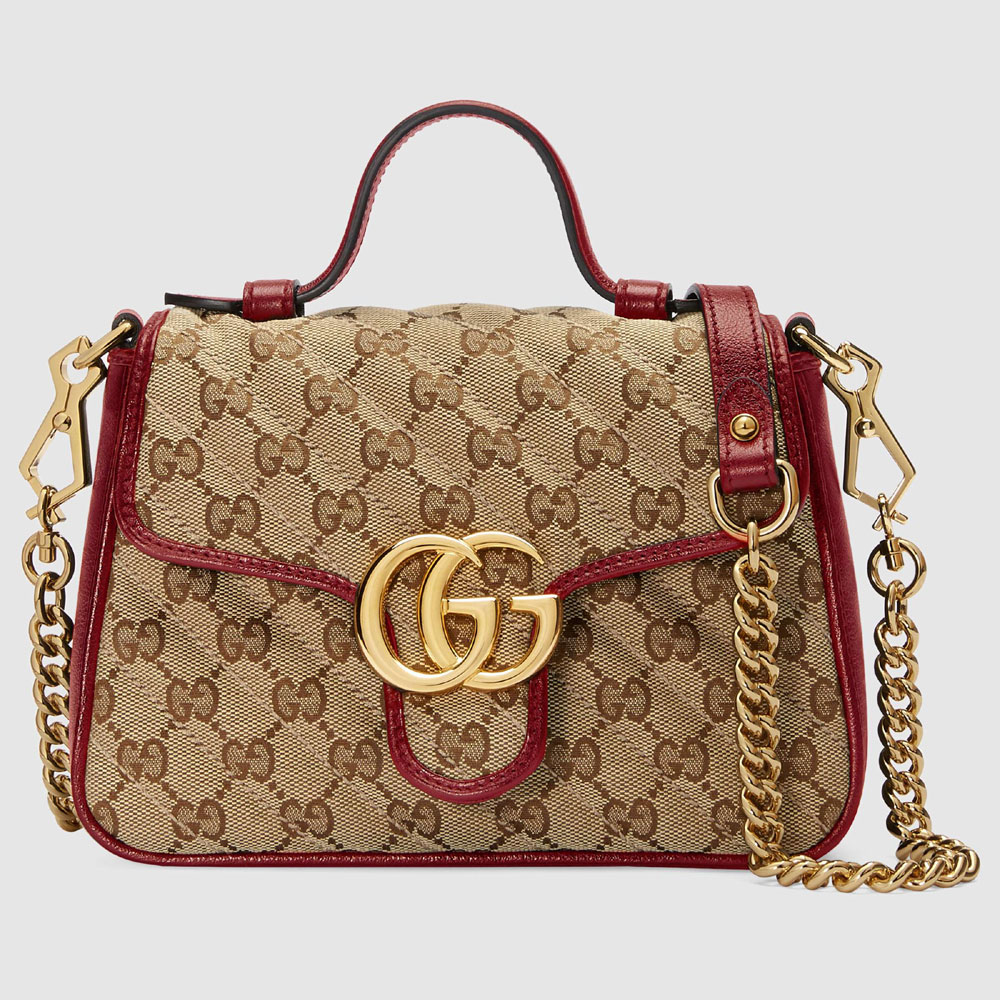 Gucci GG Marmont mini top handle bag 583571 HVKEG 8561: Image 1