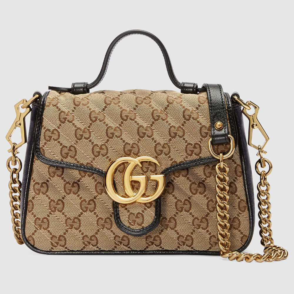 Gucci GG Marmont mini top handle bag 583571 HVKEG 9772: Image 1