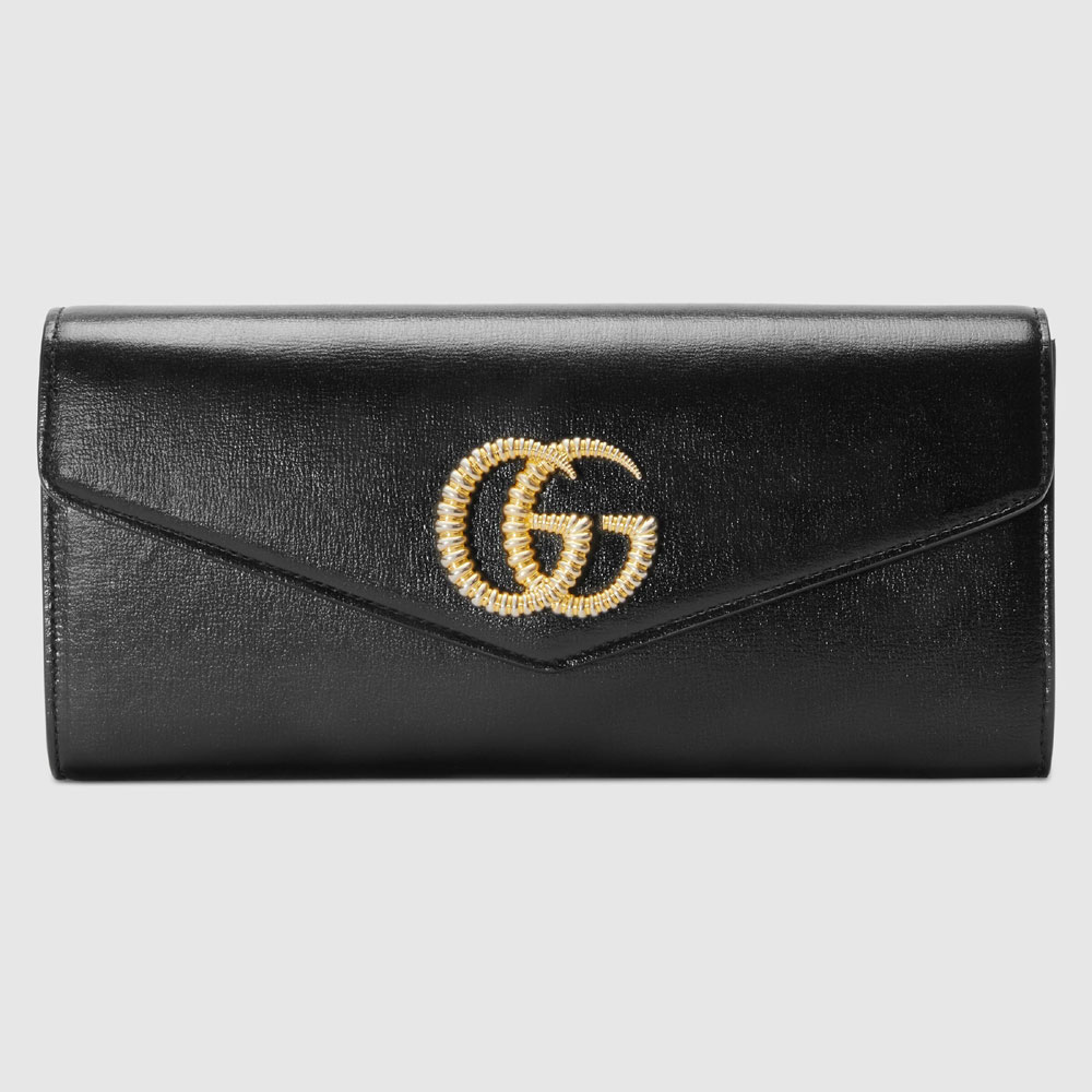 Gucci Broadway leather clutch with Double G 594101 1DB0G 1000: Image 1