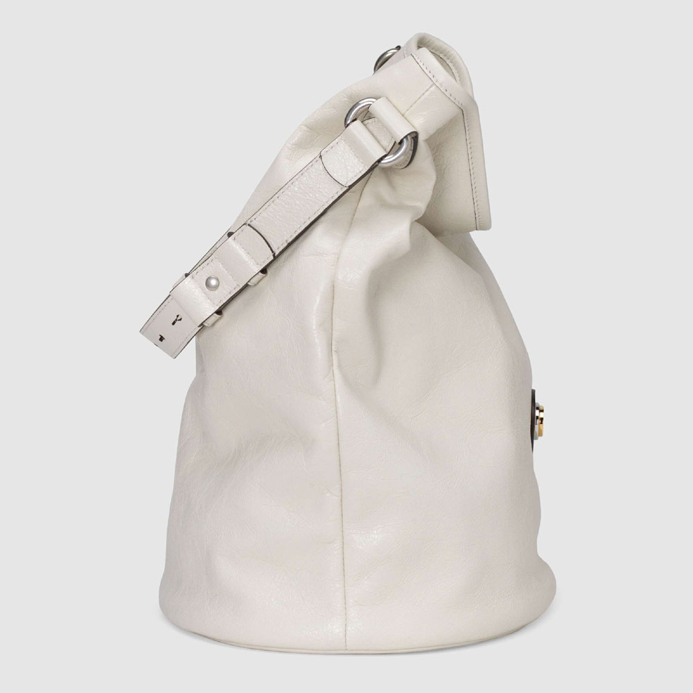 Gucci Leather hobo shoulder bag 598086 1GZ0X 9022: Image 4