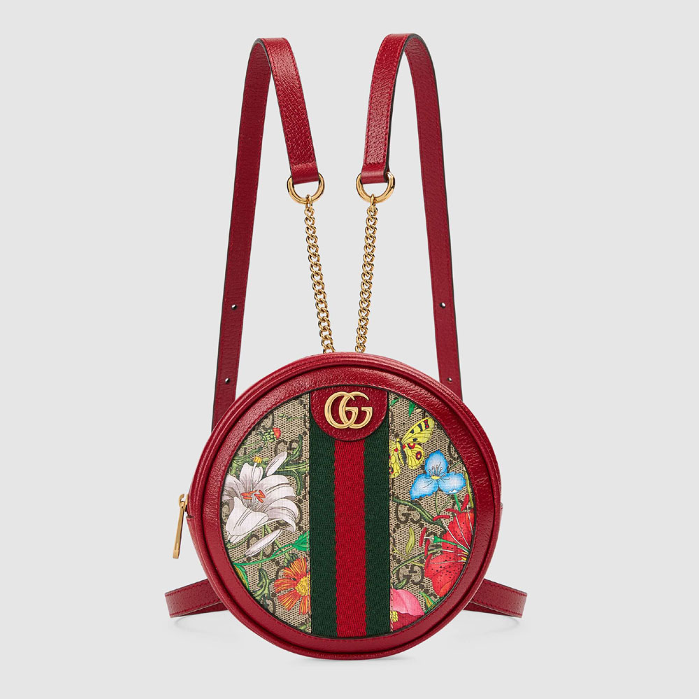 Gucci Ophidia GG Flora mini backpack 598661 92YBC 8722: Image 1