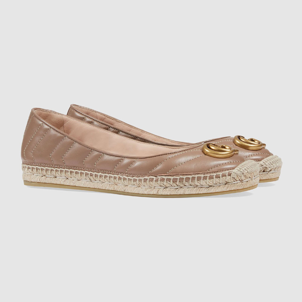 Gucci Leather espadrille with Double G 602505 BKO00 5729: Image 1