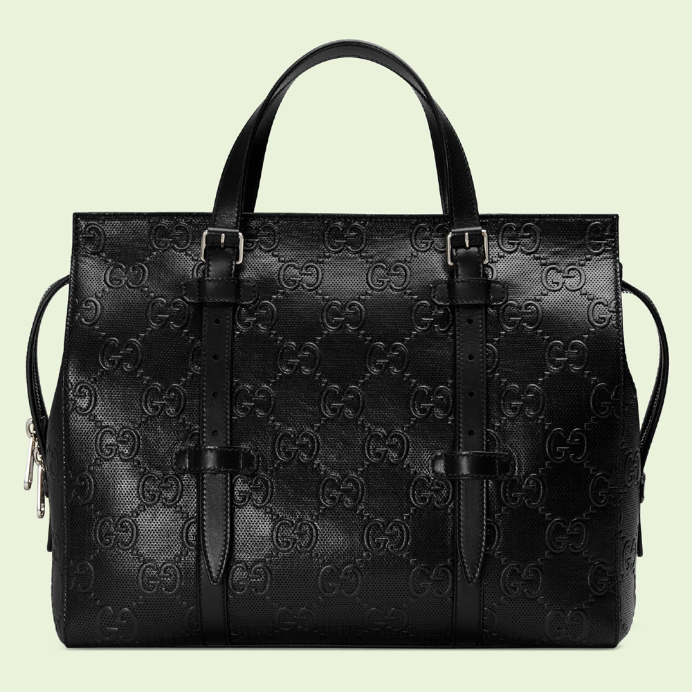 Gucci GG embossed tote bag 625774 1W3AN 1000: Image 1