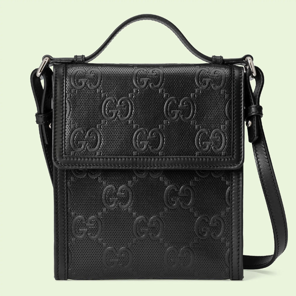 Gucci GG embossed messenger bag 625782 1W3AN 1000: Image 1