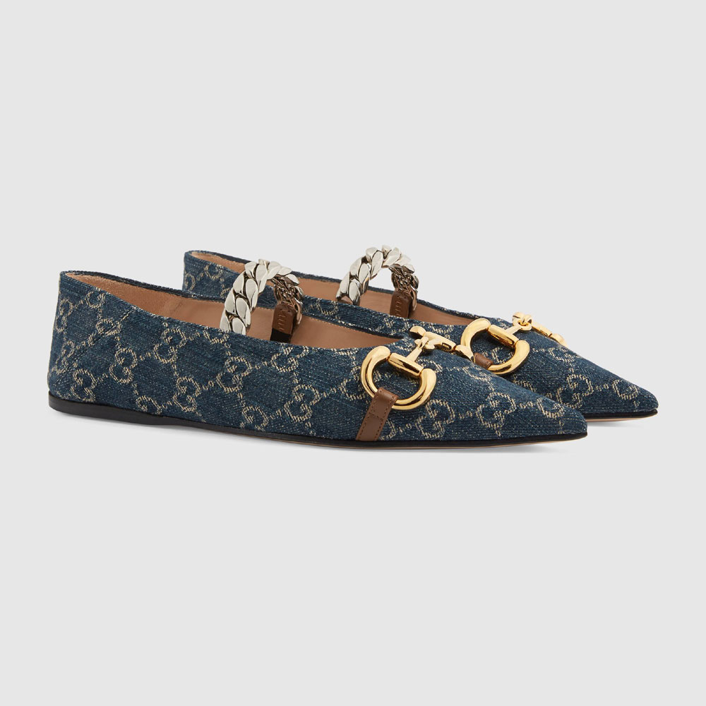 Gucci ballet flat with Horsebit 635101 2KQ80 4462: Image 1