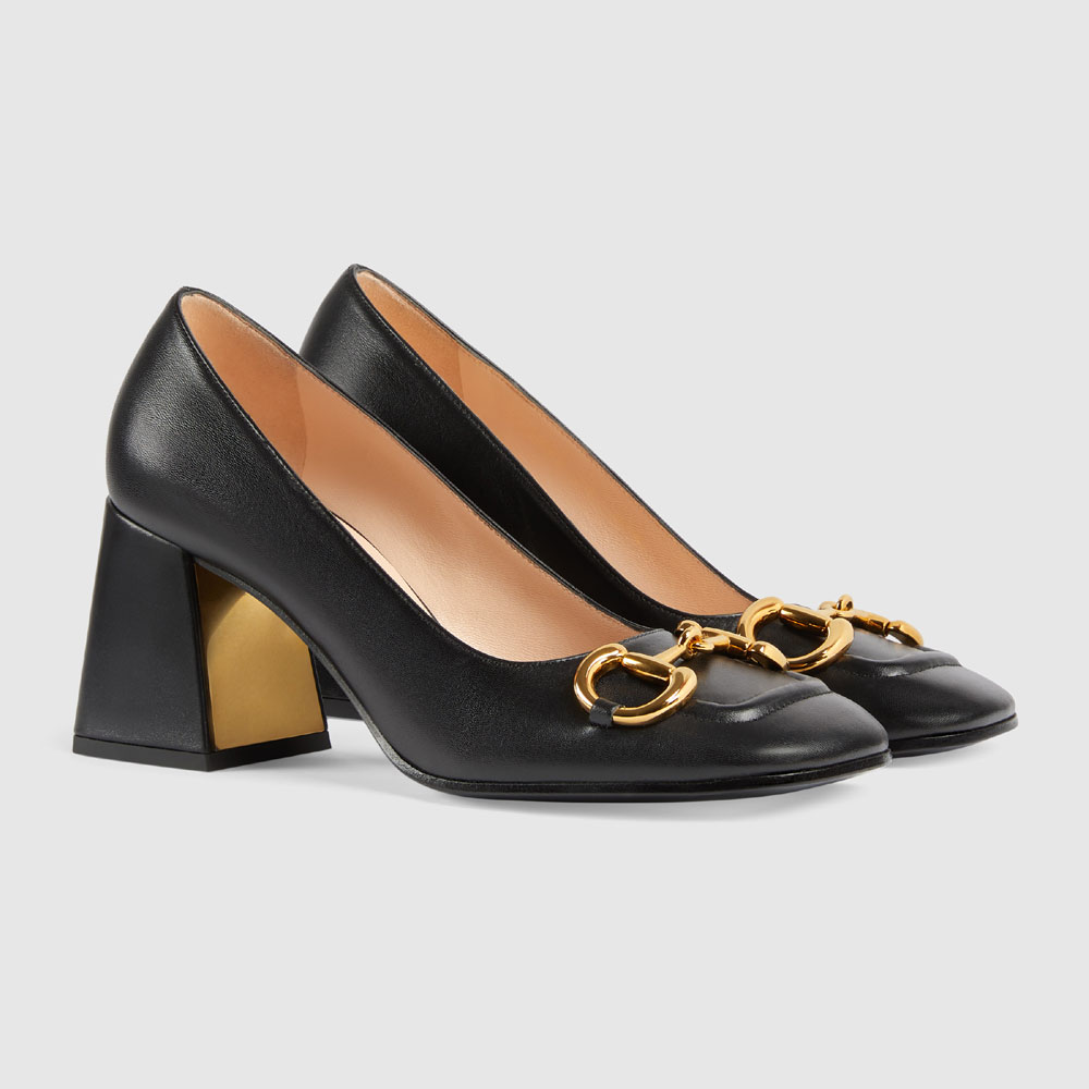 Gucci mid-heel pump with Horsebit 643886 C9D00 1000: Image 1