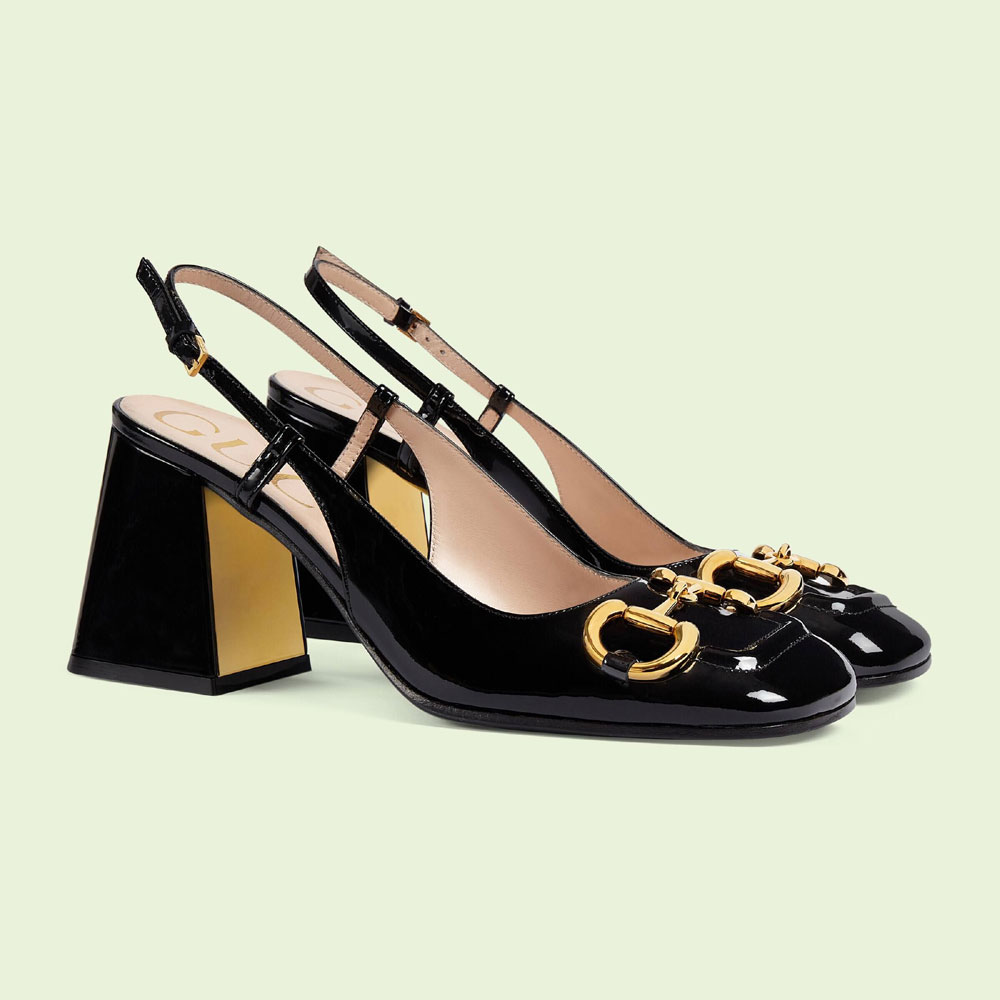 Gucci mid-heel slingback with Horsebit 643892 BNC00 1000: Image 1