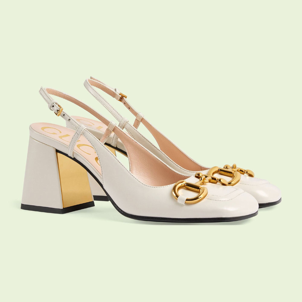 Gucci mid-heel slingback with Horsebit 643892 C9D00 9022: Image 1