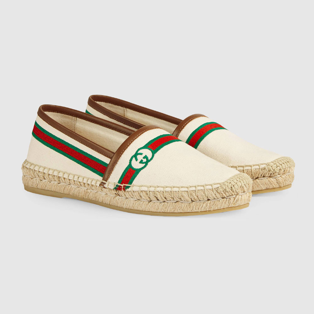 Gucci embroidered espadrille 646216 F6LZ0 9099: Image 1