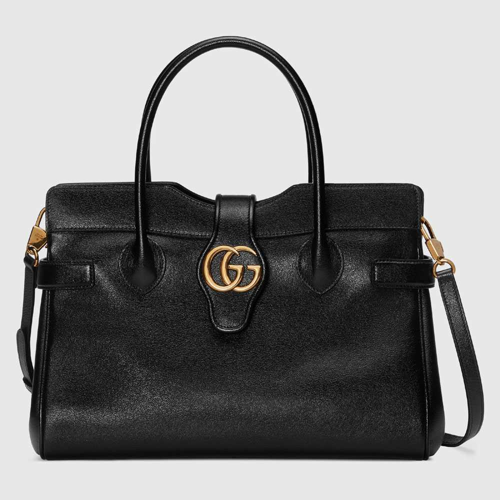 Gucci Medium top handle bag with Double G 658442 1U10T 1000: Image 1