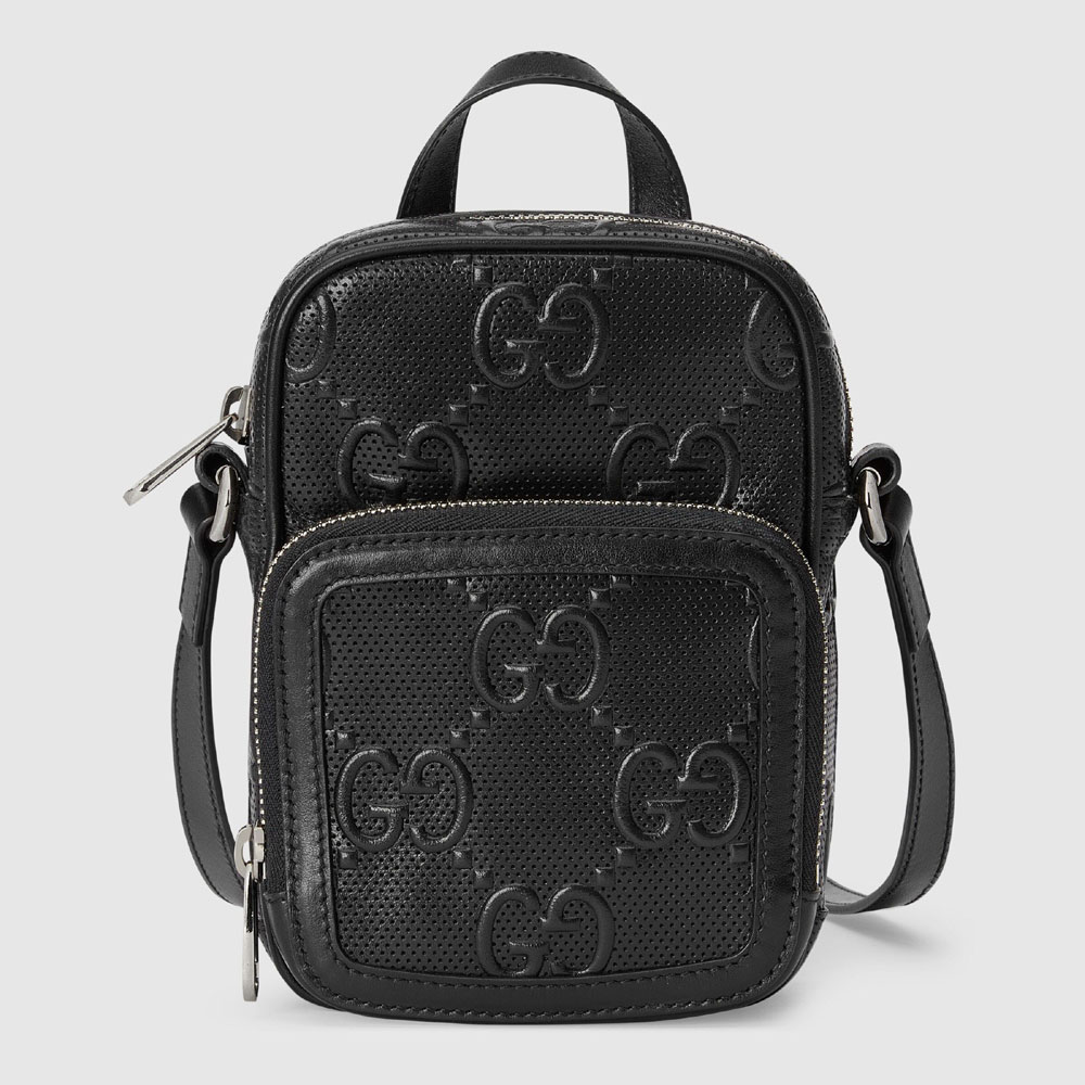 Gucci GG embossed mini bag 658553 1W3AN 1000: Image 1