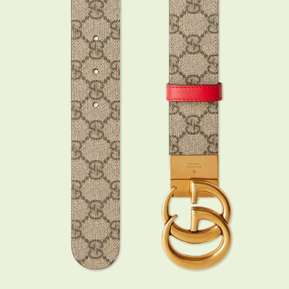 Gucci GG Marmont reversible wide belt 659416 92TIC 9759: Image 2