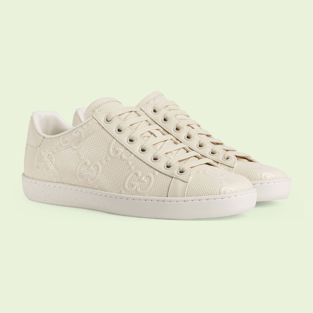 Gucci Womens GG embossed Ace sneaker 660135 1XK10 9022: Image 1