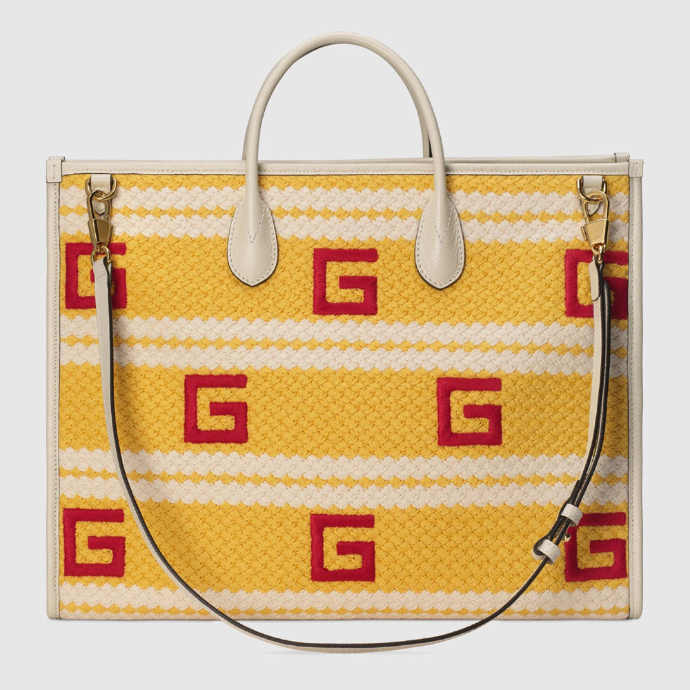 Gucci Ibizia striped tote bag 663709 JFIWG 7790: Image 3