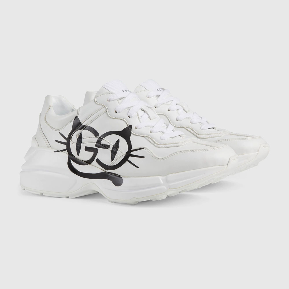 Gucci Rhyton Sneaker with cat eyes 663723 2SH00 9014: Image 1