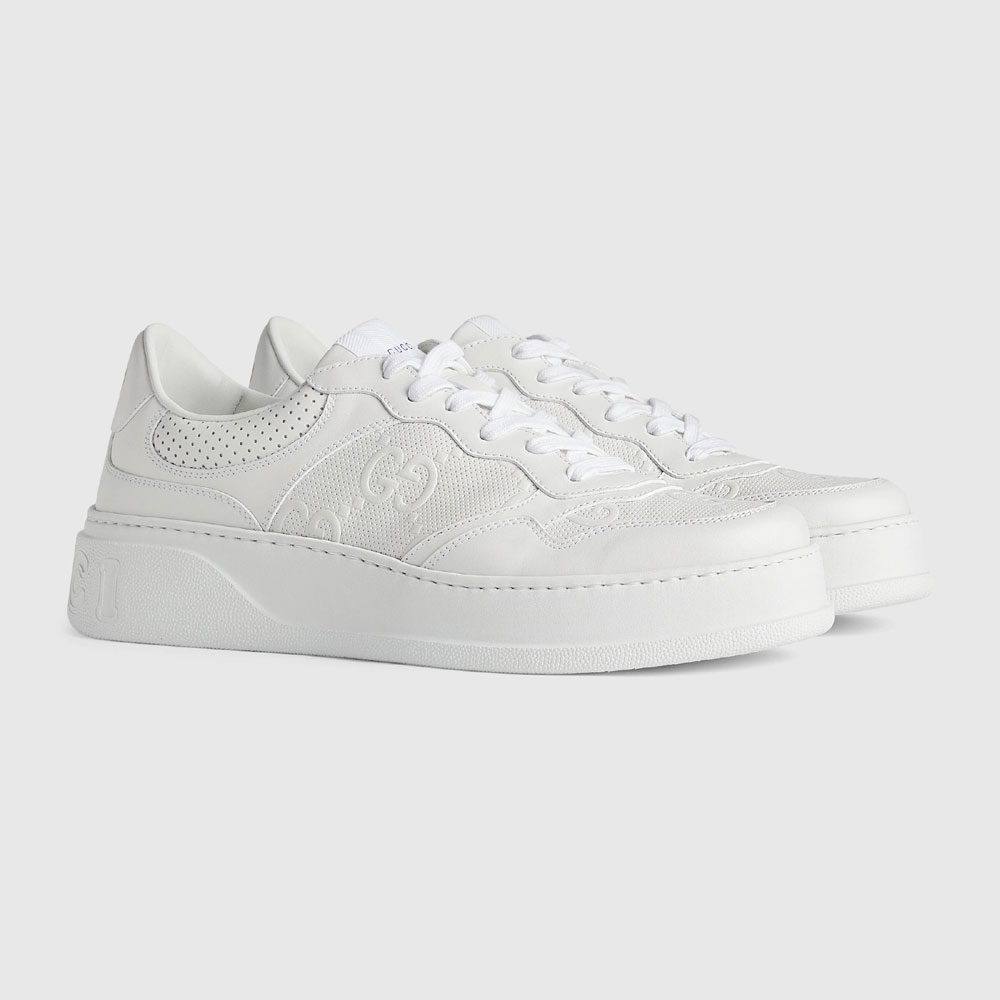 Gucci GG embossed sneaker 669582 1XL10 9014: Image 1