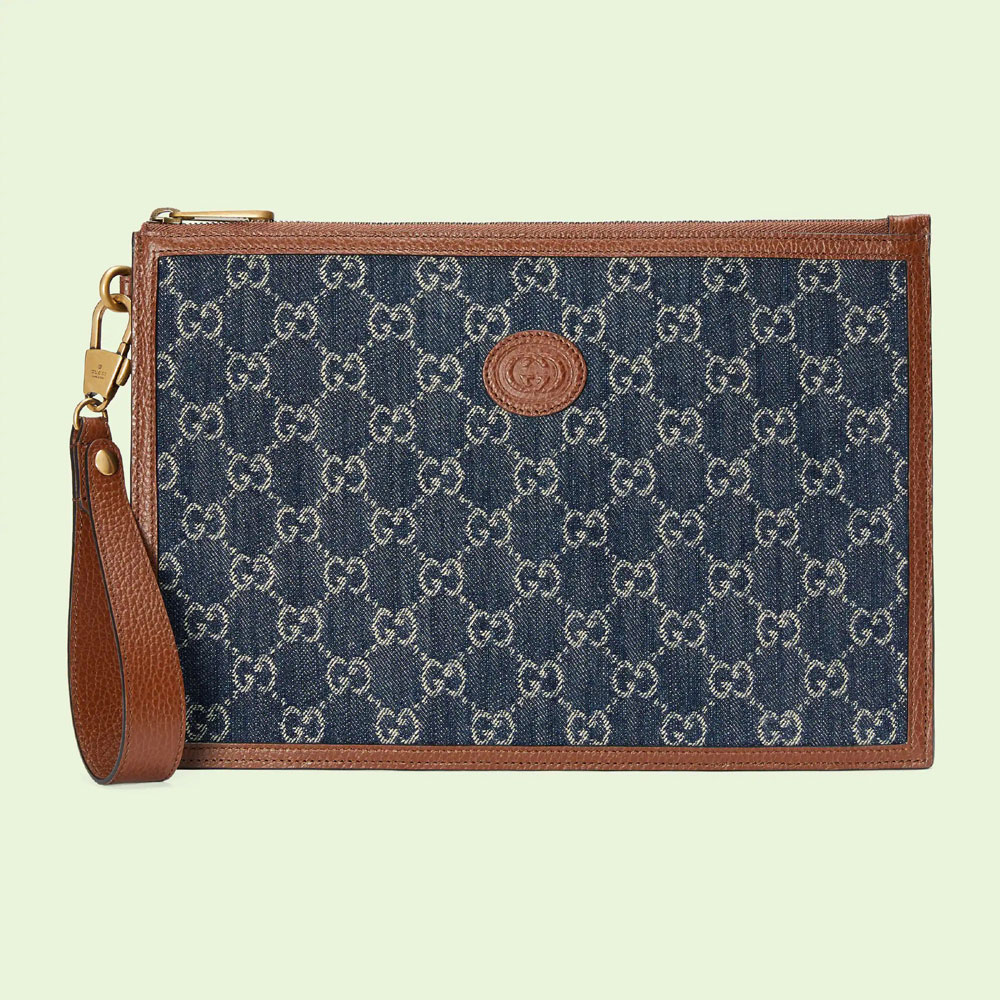 Gucci Pouch with Interlocking G 672953 2KQGT 8375: Image 1