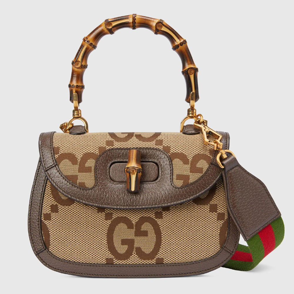 Gucci Small jumbo GG bag with bamboo 675797 UKMDT 2570: Image 1