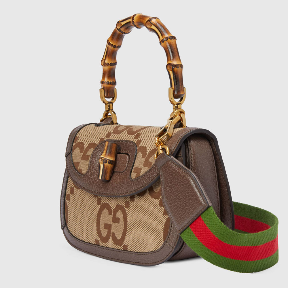 Gucci Small jumbo GG bag with bamboo 675797 UKMDT 2570: Image 2