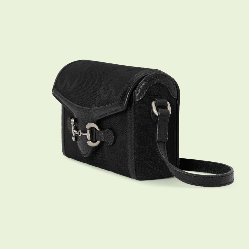 Gucci Horsebit 1955 jumbo GG mini bag 699296 FABGN 1000: Image 2