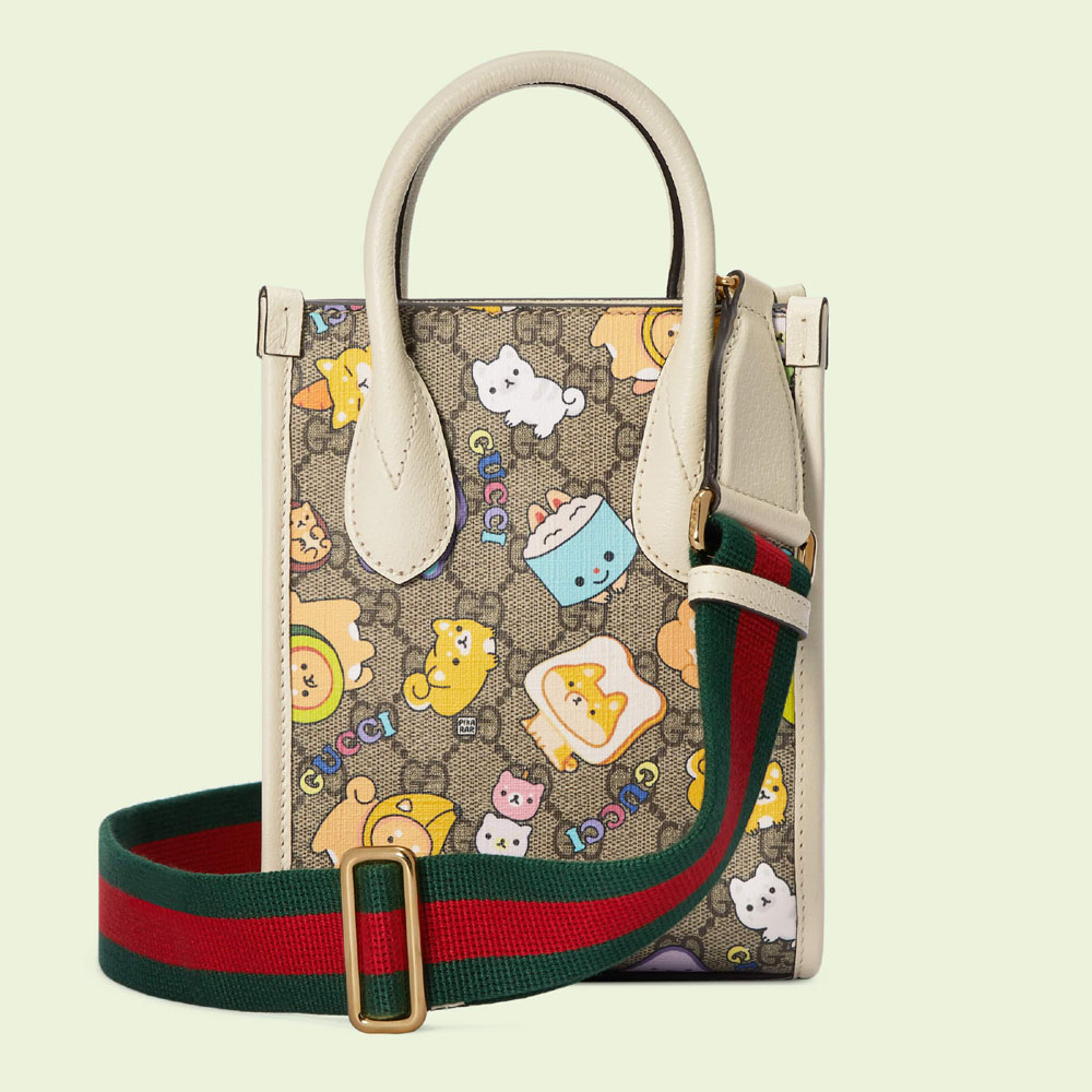 Gucci animal print mini tote bag 699406 FABOG 9742: Image 3