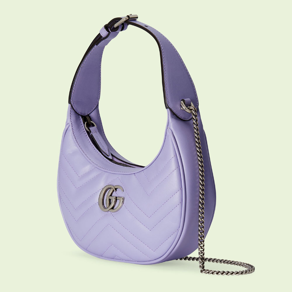 Gucci GG Marmont half-moon-shaped mini bag 699514 DTD1P 5306: Image 2