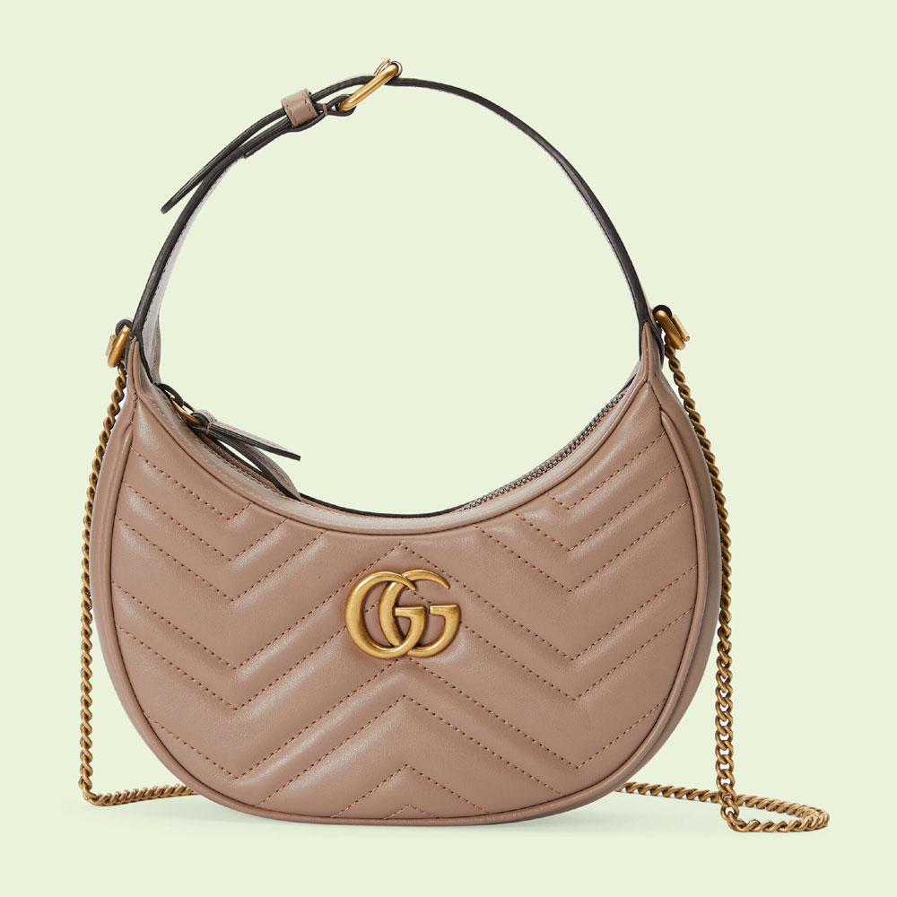 Gucci GG Marmont half-moon-shaped mini bag 699514 DTDHT 5729: Image 1