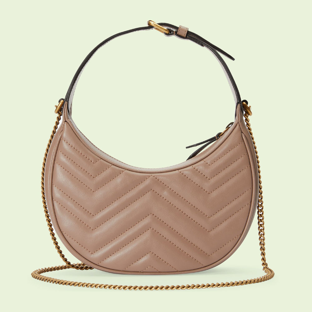 Gucci GG Marmont half-moon-shaped mini bag 699514 DTDHT 5729: Image 3