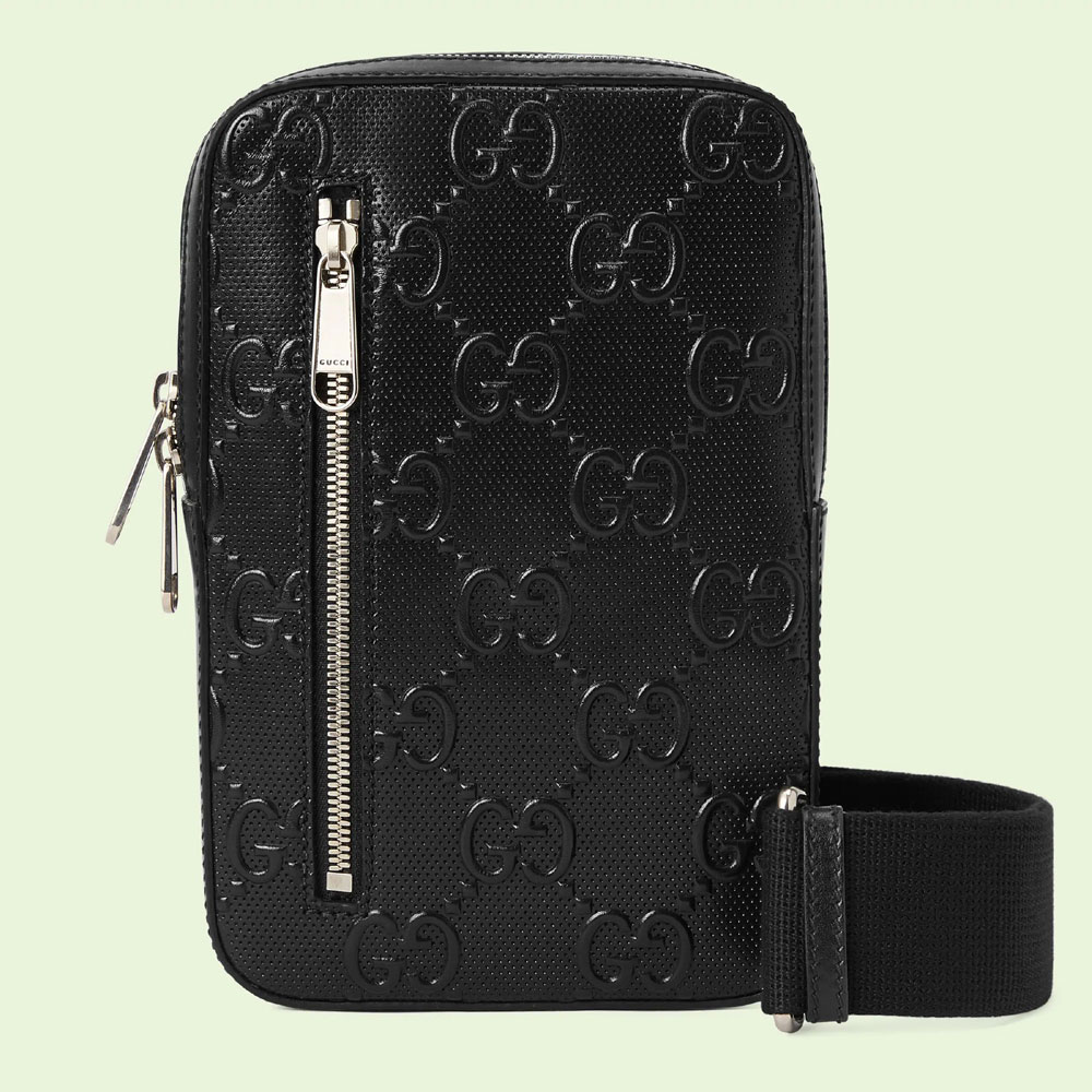 Gucci GG embossed sling backpack 700431 1W3CN 1000: Image 1