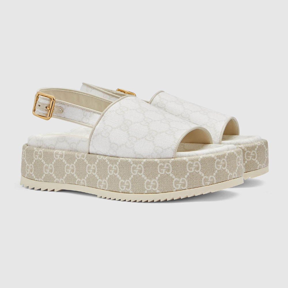 Gucci platform GG sandal Supreme 701153 96G60 9061: Image 1