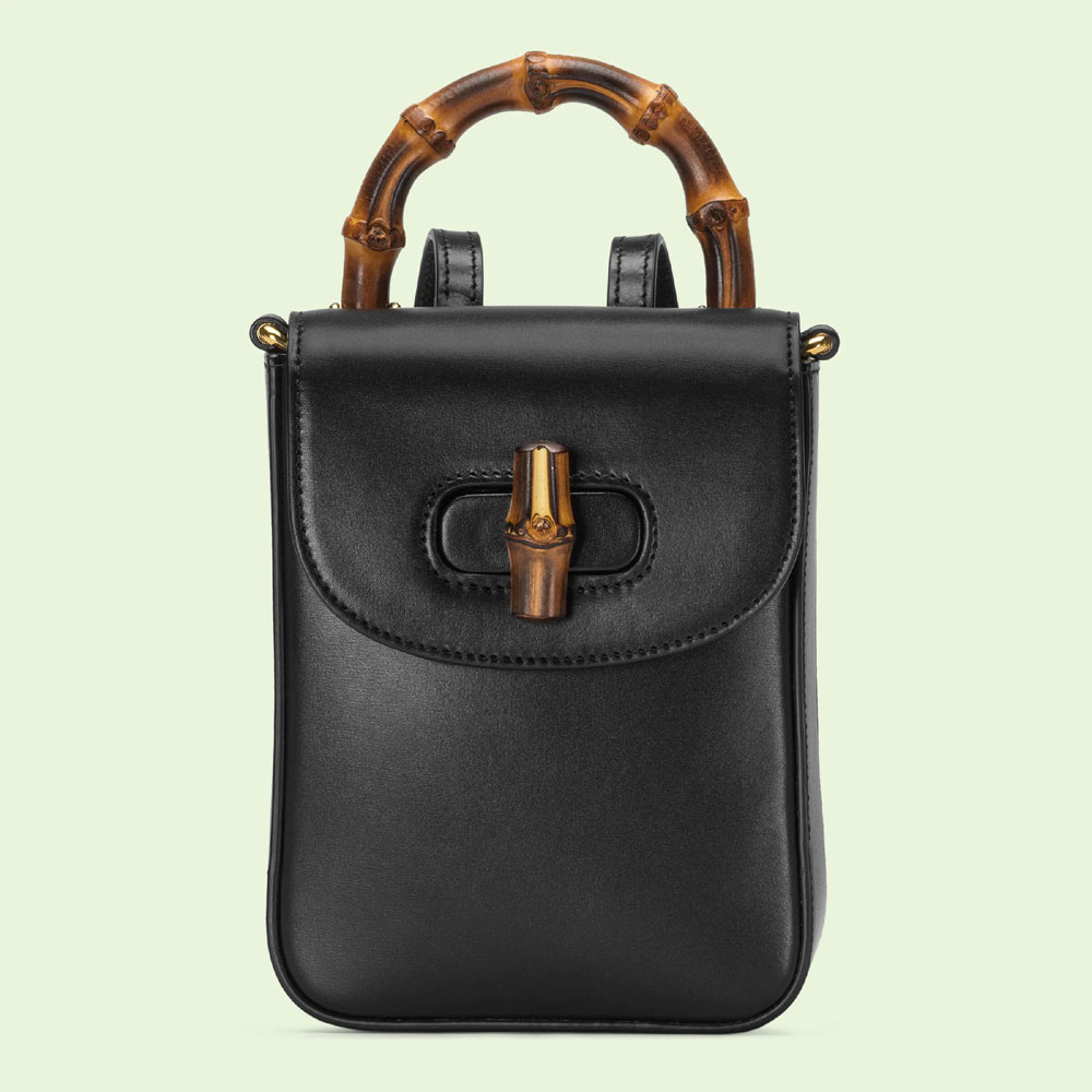 Gucci Bamboo mini handbag 702106 UZY0T 1000: Image 1