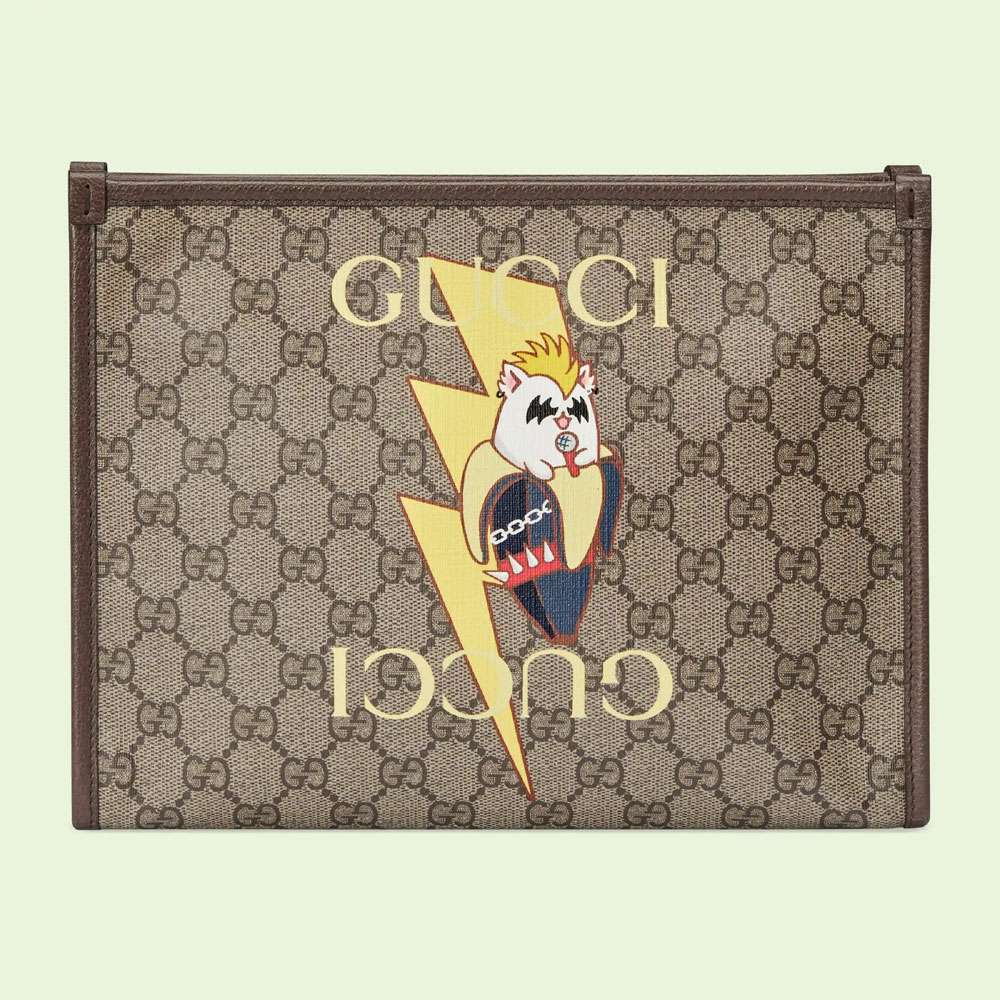 Gucci Bananya print pouch 703805 U5YAG 8679: Image 1