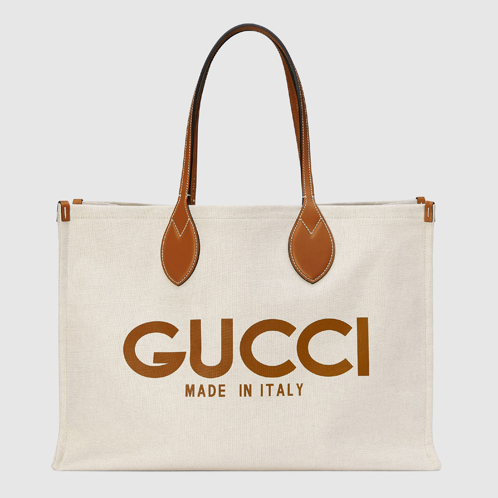 Tote bag with Gucci print 772177 FACUL 8451: Image 1