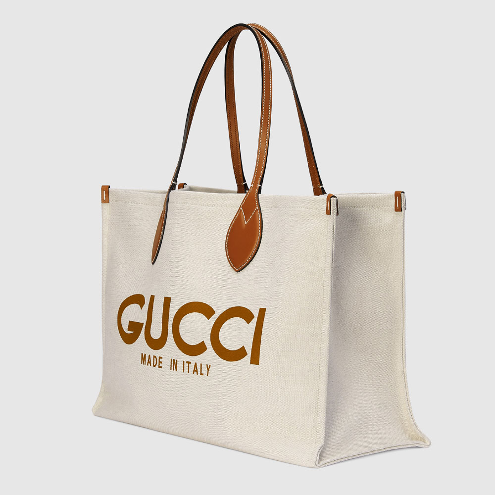 Tote bag with Gucci print 772177 FACUL 8451: Image 2