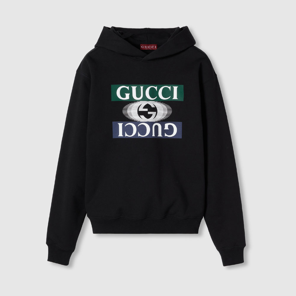 Gucci Cotton Jersey Hooded Sweatshirt 795557 XJGQP 1152: Image 1