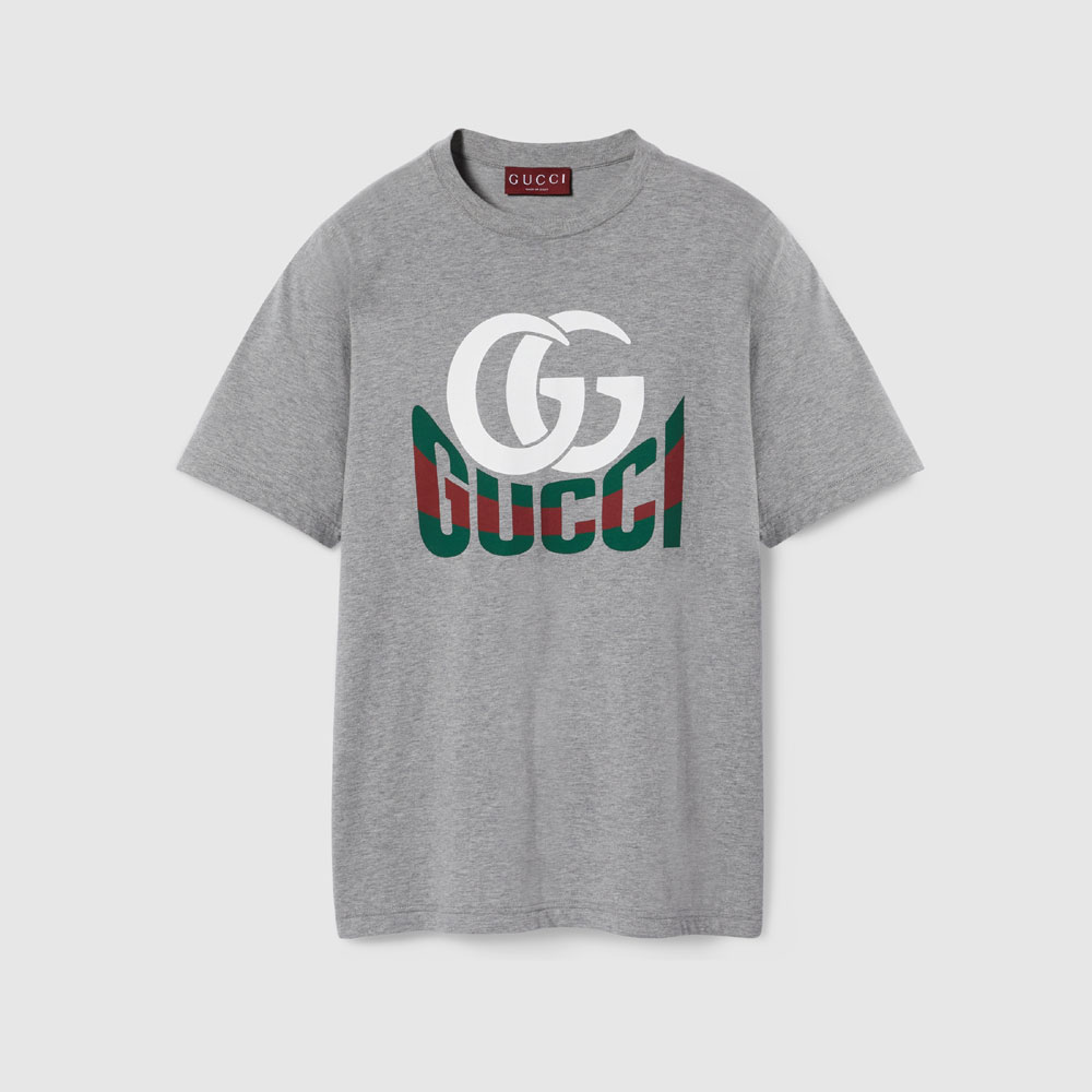 Gucci Printed Cotton Jersey T-shirt 796395 XJGQ7 1230: Image 1