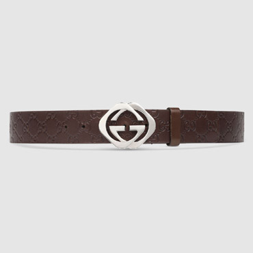 Guccissima belt with square G 182320 A0V1N 2019