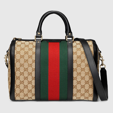 Gucci Vintage Web Original GG boston bag 247205 KQW5G 9775