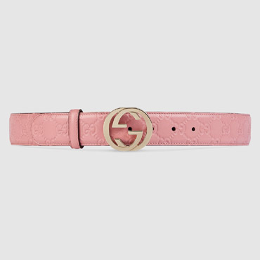 Gucci Signature belt with G buckle 370543 CWC1G 5812