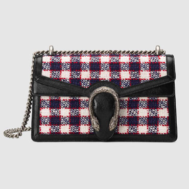 Gucci Dionysus check tweed small shoulder bag 400249 G20AN 9192