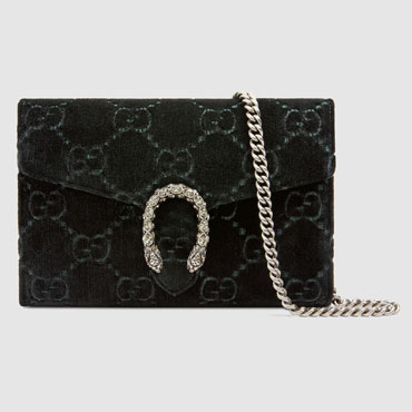 Gucci Dionysus GG velvet mini chain wallet 401231 9JTPN 8176