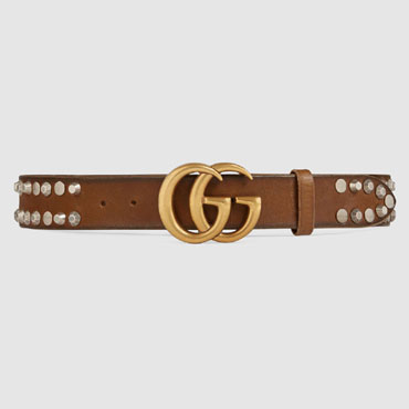 Gucci Studded belt Double G buckle 405624 0Y3AK 2535