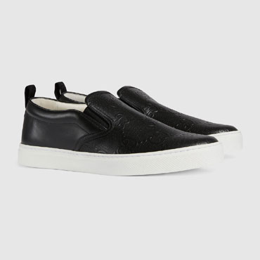 Gucci GG embossed slip-on sneaker 407364 1XK20 1000