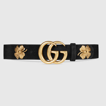 Gucci Clover belt with Double G buckle 409402 CEMWT 1000