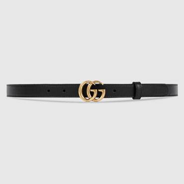 Gucci Leather belt with Double G buckle 409417 AP00T 1000