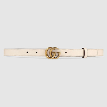 Gucci Leather belt with Double G buckle 409417 AP00T 9022